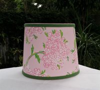 Pink Floral Lampshade, Lilly Pulitzer Fabric, Table Lamp Shade