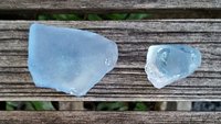 Blue Glass Rock Lamp Finial