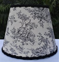 Euro Fitter Black and White Toile Lampshade