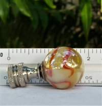 Lamp Finial, Beige Orange