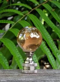 Peach Lamp Finial, Apricot