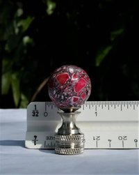 Small Hot Pink Lamp Finial