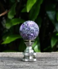 Small Purple Lamp Finial