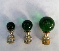 Small Green Lamp Finial