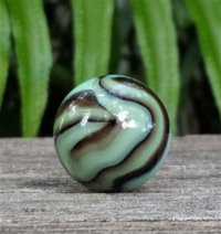 Lamp Finial, Mint Green, Black