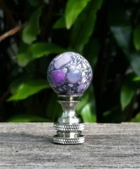 Small Purple Lamp Finial