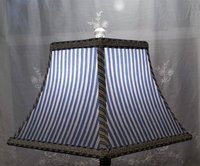 Blue Lampshade, Square Bell Lamp Shade