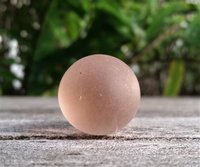 Medium Frosted Glass Pink Lamp Finial