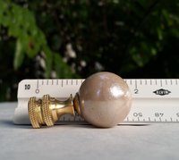 Beige Lamp Finial Medium