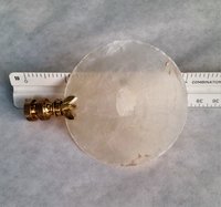 White Lamp Finial, Large Capiz Shell