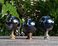 Brown Lamp Finial, Pearl