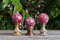 Small Hot Pink Lamp Finial