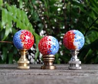 Blue Red Lamp Finial