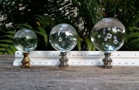Large Iridescent Clear Lamp Finial Various Sizes