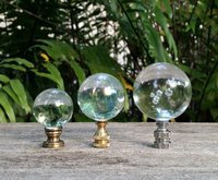 Large Iridescent Clear Lamp Finial Various Sizes