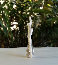 Lamp Finial, Starfish, Off White