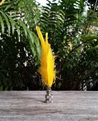 Feather Lamp Finial, Bright Yellow