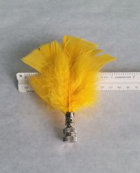 Feather Lamp Finial, Bright Yellow