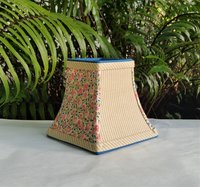 Vintage Pink Floral Ticking Stripe Lampshade, Sconce Lamp Shade, Candle Clip