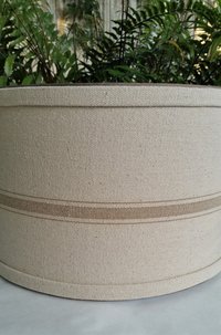 Lamp Shade, Natural Taupe Grain Sack, Drum Lampshade