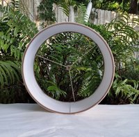 Lamp Shade, Natural Taupe Grain Sack, Drum Lampshade