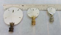 Sand Dollar Lamp Finial, Various Sizes