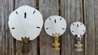 Sand Dollar Lamp Finial, Various Sizes