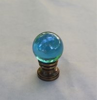 Light Teal Blue Lamp Finial