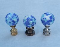 Blue Speckled Lamp Finial