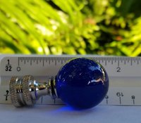 Cobalt Blue Lamp Finial One Inch