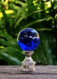 Cobalt Blue Lamp Finial One Inch