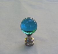 Light Teal Blue Lamp Finial