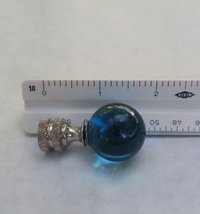 Light Teal Blue Lamp Finial
