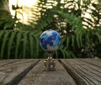 Blue Speckled Lamp Finial