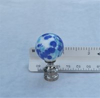 Blue Speckled Lamp Finial