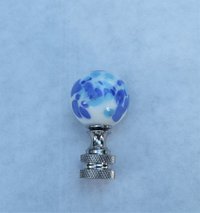 Blue Speckled Lamp Finial