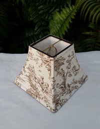 Toile Lampshade, Clip On, Various Colors