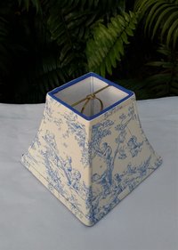 Toile Lampshade, Clip On, Various Colors