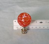 Large Orange Dot Lamp Finial