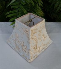 Toile Lampshade, Clip On, Various Colors