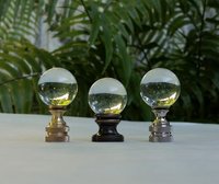 Clear Glass Lamp Finial