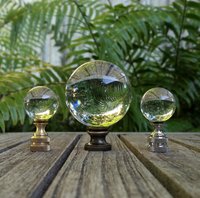 Clear Glass Lamp Finial