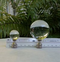 Clear Glass Lamp Finial