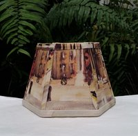 Venice Painting Lamp Shade Hexagon, Table Lamp