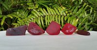 Cherry or Deep Red Lamp Finial, Sea Glass