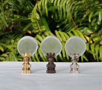 Frosted Glass Lamp Finial Disc
