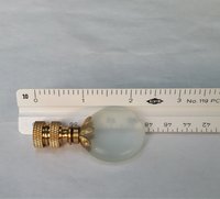 Frosted Glass Lamp Finial Disc