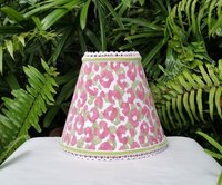 Bridge Lampshade, Red, White, Green Lamp Shade