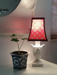 Vera Bradley Fabric Lamp Shade, Wine Red, Clip On