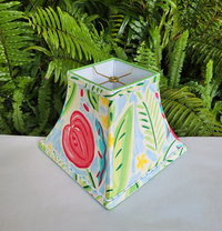 Tropical Table Lamp Shade, Floral Lampshade, Duralee Fabric